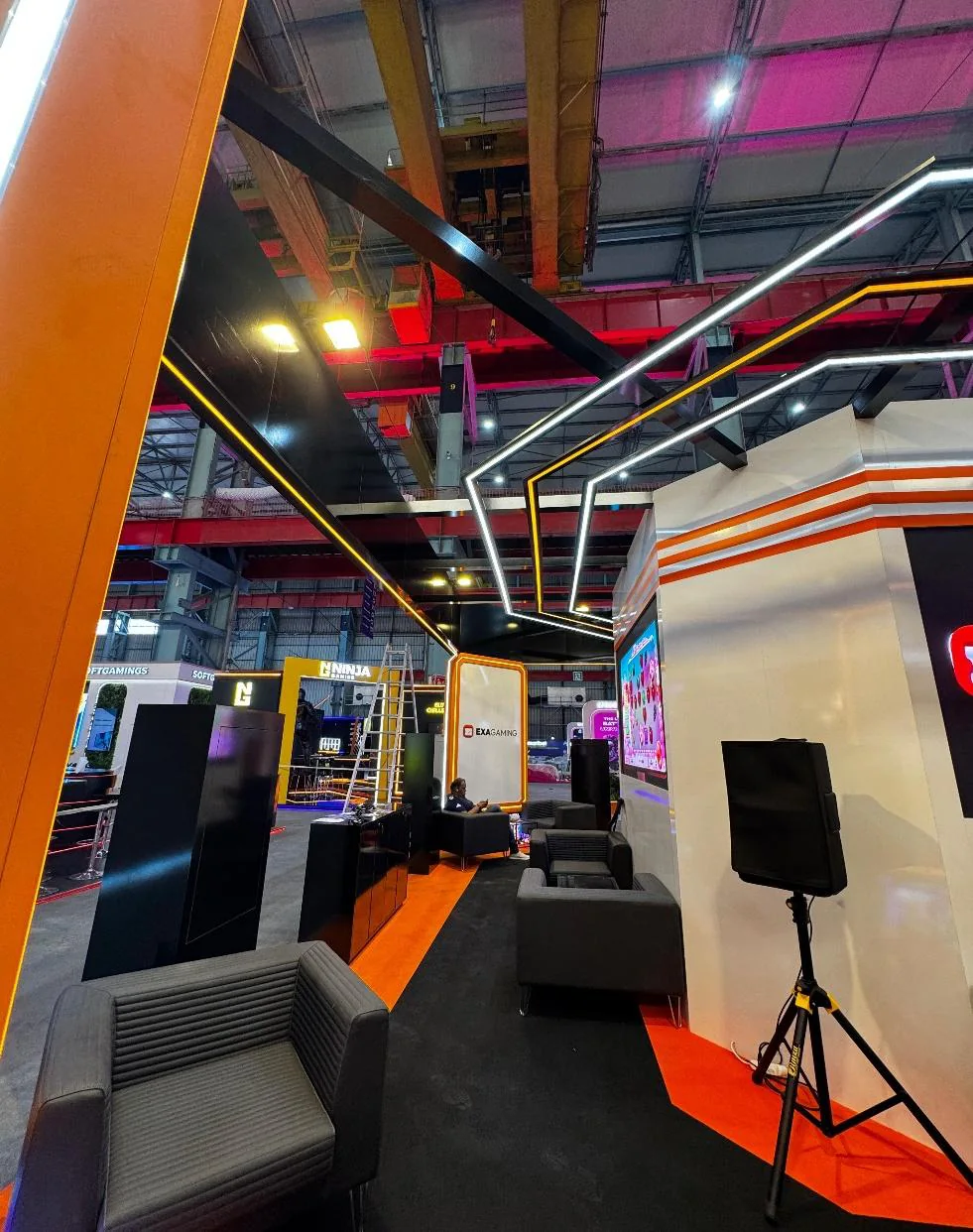 SiGMA Malta 2025 EXA Gaming exhibition stand